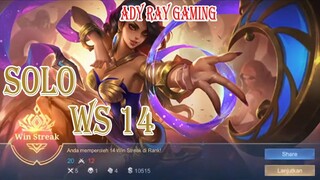 Segampang ini kah solo Mobile Legend sampai WS 14?