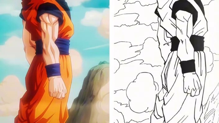 [Gambar Bola Naga] Manga asli - Dragon Ball z - Perbandingan gambar Dragon Ball Daima oleh pelukis y