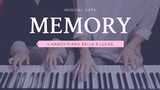 ðŸŽµ ë©”ëª¨ë¦¬ (ë®¤ì§€ì»¬ ìº£ì¸ ) Memory (Musical CATS) | 4hands piano