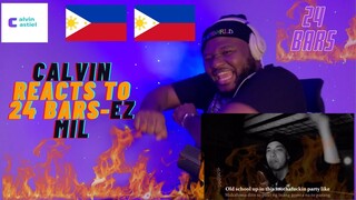 CALVIN REACTS to 24 Bullets(Bars) - Dalawampu't Apat Na Bala (Bara) BY EZ MIL #ezmil #ezmilpanalo