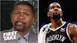 FIRST TAKE Jalen Rose rips for tragic performance of Durant: "He doesn't have qualities of a leader"