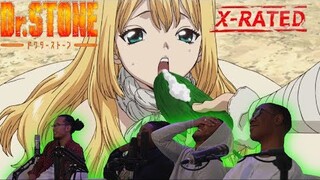 DR STONE EPISODE 15 LIVE REACTION | RURI LIVES, SENKU LEADS VILLAGE