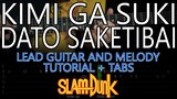 Kimi Ga Suki Dato Saketibai (Slam Dunk! opening) - Lead Guitar and Melody Tutorial + Tabs!
