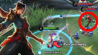 Pura-pura ngelag di hadapan musuh‼️ Auto combo meninggoy - Mobile Legends Indonesia