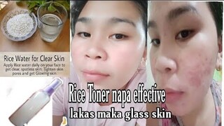 HUGAS BIGAS (RICE TONER) ANG BILIS MAKAKINIS NG MUKHA JUST ONLY 1 WEEK REVIEW