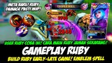 GAMEPLAY RUBY SKIN SPECIAL + META BARU RUBY DAMAGE❗BUILD RUBY TERSAKIT 2024❗GAMEPLAY RUBY EXP LANE
