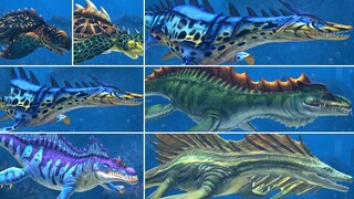 ALL REEF AQUATIC. All Max Level 40, All Evolutions | Jurassic World The Game