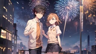 "Kamijo Touma" yang telah melindungi "Misaka Mikoto" dengan nyawanya