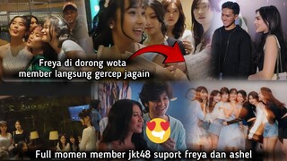 Kelucuan full member jkt48 suport freya jkt48 dan ashel ada angga yunanda, shenina, davina, rey bong