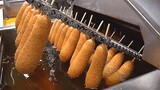 핫도그공장 Mass production! Crispy Korean Hot Dogs Making Process - Korean food factory
