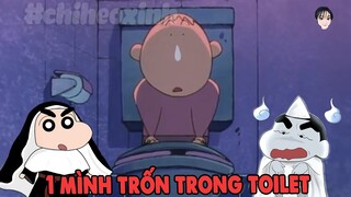 1 Mình Trốn Trong Toilet | Shin Cậu Bé Bút Chì | #CHIHEOXINH