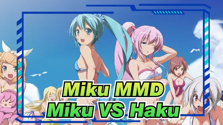 [Miku MMD] Dance PK! Miku VS Haku