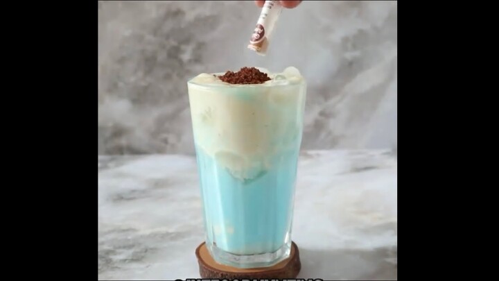 RESEP MINUMAN BLUE BUBBLEGUM CHEESE! #JKTFOODHUNTINGVIDEO #JKTFOODHUNTINGRECIPE