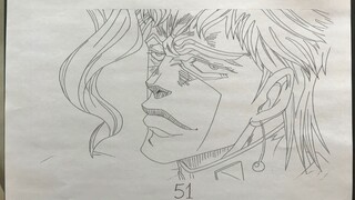 抠纸稿246张，jojo的奇妙冒险花京院吃樱桃