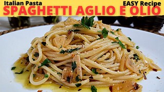 AGLIO OLIO PASTA | Spaghetti Aglio E Olio | Garlic And OIl Pasta Recipe | AGLIO OLIO Recipe