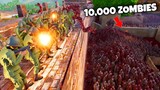 100 SOLDIERS VS 10,000 ZOMBIES😱