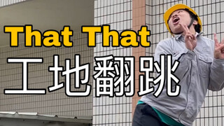 【电工版】，鸟叔PSY《That That》工地翻跳，天台颜艺打歌！