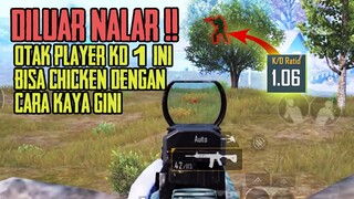 DILUAR NALAR !! OTAK PLAYER KD 1 INI LUAR BIASA ! BISA CHICKEN DENGAN CARA KAYA GINI ! - PUBG MOBILE