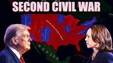 Trump Vs Kamala Second American Civil War - 2024 Hoi4 Timelapse