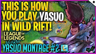 YASUO MONTAGE - WILD RIFT | LOL MOBILE | P0K3R✓