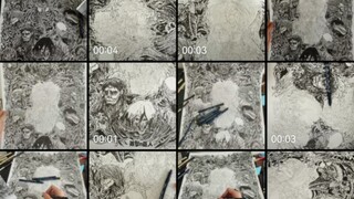 ยักษ์ทั้งเก้าเป็นงานวาดด้วยมือ ยังไงก็ไม่มีใครเห็น แค่โพสต์ไว้เฉยๆ
