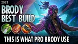 Rely on Strength! - Brody Best Build for 2021 | Brody Gameplay & Build Guide - Mobile Legends