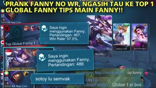 PRANK FANNY NGESOT PERTANDINGAN 486, 0% WIN RATE MALAH KETEMU TOP 1 GLOBAL FANNY KWKW