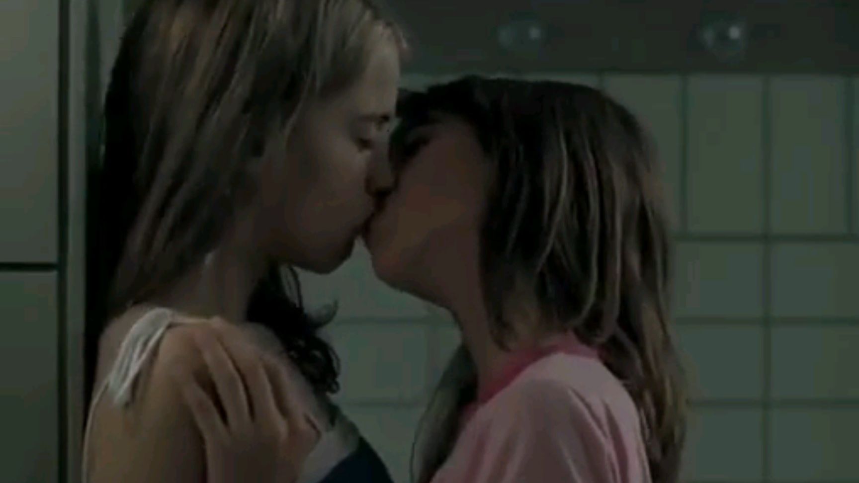 Wet Teen Lesbian Kiss Water Lillies picture