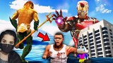 Franklin & Iron Man Saves from Natural Disasters - GTA 5 #109