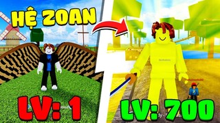 Zeno Thử Thách Ăn Trái Ác Quỷ Hệ Zoan Quạt Bay Sea 1 Blox Fruit (level 1 to 700 in roblox)