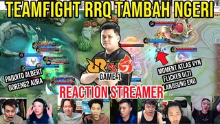 SUMPAH NGERI BGT TEAMFIGHT RRQ! REACTION STREAMER RRQ VS AURA MPL SEASON 10