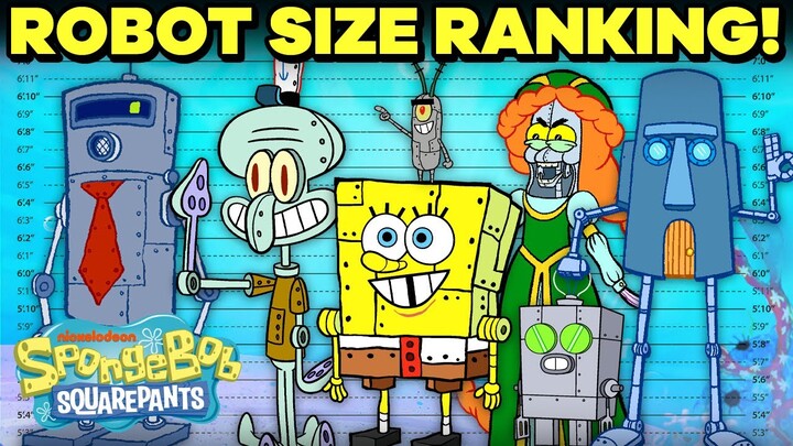 MORE Bikini Bottom ROBOTS + MECHS Ranked by Size! 🤖😱 | SpongeBob