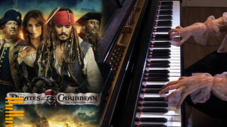 "He’s a pirate" cover oleh perempuan dengan piano