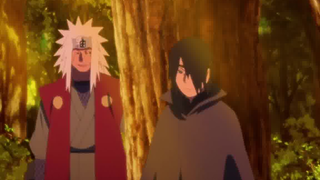 The first time Sasuke returned to Konoha, Jiraiya had a brief conversation with him and he figured o