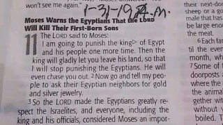 Daily Verse.                  Exodus 11:1-3