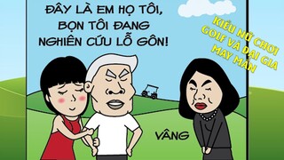 HÀI CHẾ - Kiều nữ đi chơi golf và Anh ĐẠI GIA MAY MẮN | Hiền Hồ