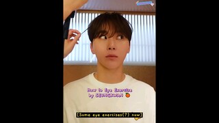 how to eye exercise by seungkwan 🍊👀 #seventeen #seungkwan