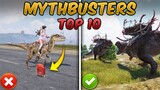 Top 10 MythBusters (PUBG Mobile & BGMI) T-Rex, Dino-Ground, Tips and Tricks Update 2.6 Myths #23