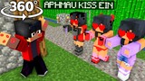 😍 APHMAU Kiss AARON (APHMAU ROMANCE) - Minecraft 360° !