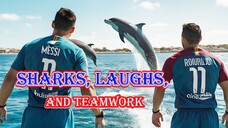 Sharks, Laughs, and Teamwork | Messi & Ronaldo Dive In