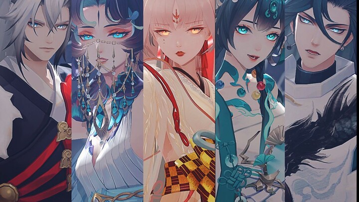 Onmyoji kami juga memiliki grup idola beranggotakan lima orang.