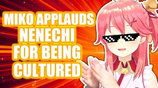 Miko Applauds and Thanks Producer Nenechi for Being Cultured【Hololive English Sub】