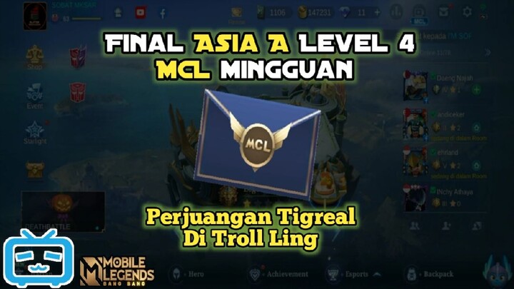 Final MCL Asia A Level 4 Mobile Legend - Troll Assasin karna dipancing emosi oleh MM dan Mage
