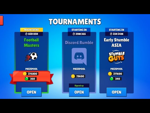 Stumble Guys on X: 'Tis the season of amazing tournament rewards! How many  have you already claimed? 🎁😈 #StumbleGuys #Tournaments   / X