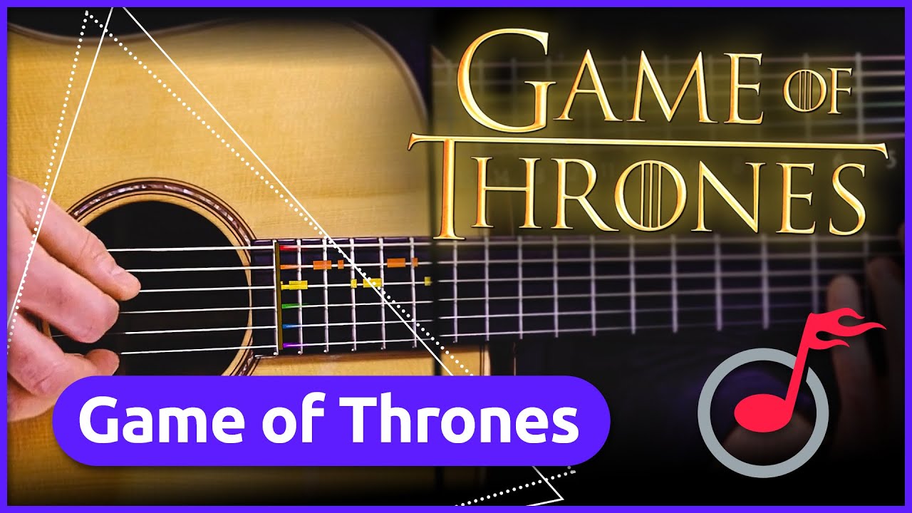 Game of Thrones" Main Theme | Guitar Tutorial by music2me - Bilibili