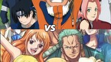 Naruto shippuden  vs one piece  , mana yang akan menang