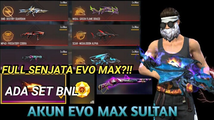 JUAL AKUN FREE FIRE 5 SKIN EVO MAX || TERBARU PART 549