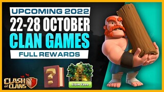 Clan Games Rewards in October 2022 in Clash of Clans | Upcoming 22-28 October clan games rewards