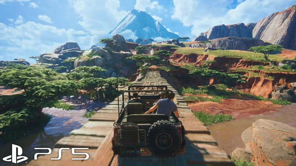 Uncharted 4 PS4 vs PS5 Gameplay Bilibili
