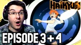 HINATA x KAGEYAMA! | Haikyuu Episode 3 and 4 REACTION | Anime Reaction